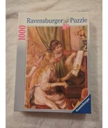 Ravensburger 1000 pc puzzle Renoir-Girls at the Piano-19 1/4&quot; x 26 5/8&quot; ... - £22.59 GBP