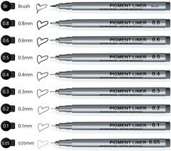 Low Cost Set of 9 ELEPHANTBOAT Micro Pen Waterproof Fineliner Mandala-
show o... - £28.08 GBP