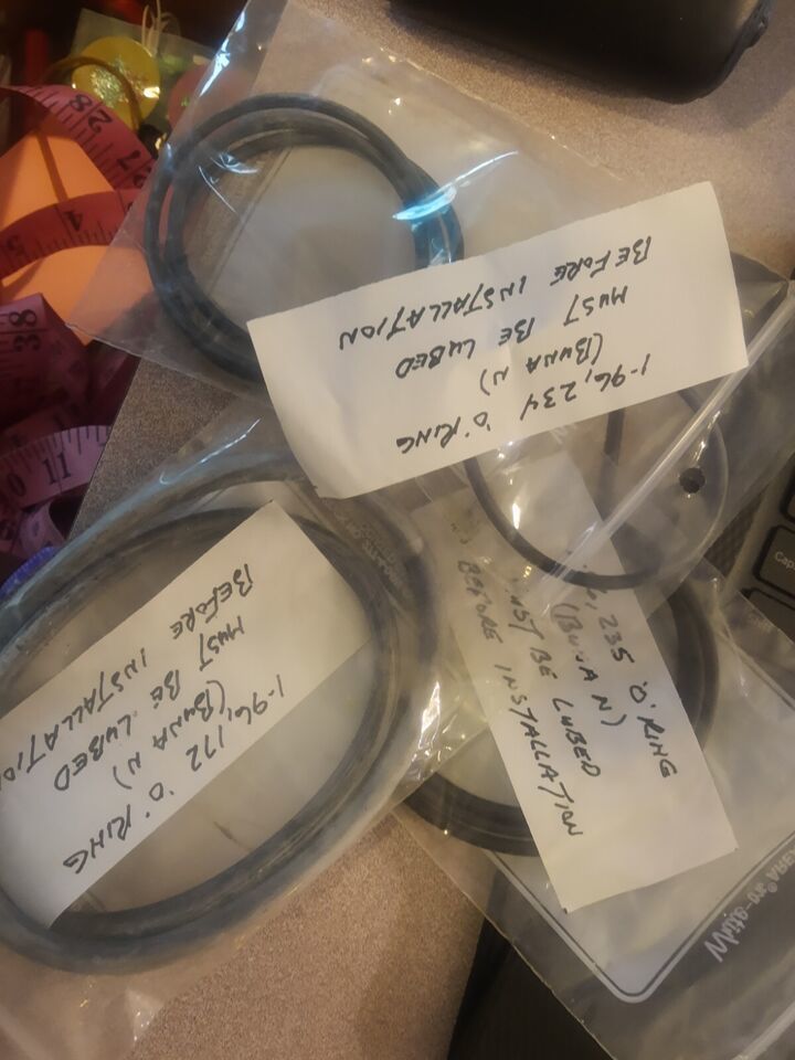 NEW LOT of 3 Buna Bunan Seals O Rings Pump # 234, 172, 235 / 1-96, - $22.79