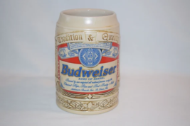 Vintage 1995 Anheuser Busch Budweiser Label Stein, Bud Beer Ceramarte Mug - £11.99 GBP