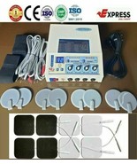 New Original 04 Ch Electrotherapy Cont.&amp; Pulse Therapeutic Modes With St... - £77.45 GBP