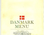 Danmark Menu 1972 In German Lunch and Supper - $29.67