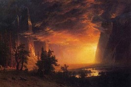 Sunrise in Yosemite Valley by Albert Bierstadt - Art Print - £16.44 GBP+