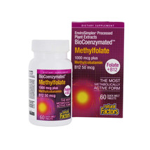Natural Factors BioCoenzymated Folate + Vitamin B12, 60 Tablets - £13.05 GBP