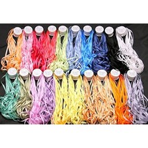 New 20 Spools Of 100% Pure Silk Ribbons - 4Mm X 10 Meters - £68.52 GBP