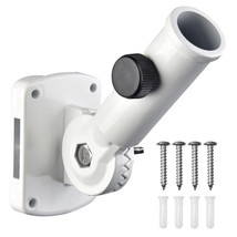 180 Degree 1&quot; Adjustable Flag Pole Holder Wall Mounted Bracket Aluminum ... - $39.99