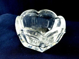 Vtg Clear Glass Scalloped Edge Individual Open Salt Bowl Cellar Jar - £10.89 GBP