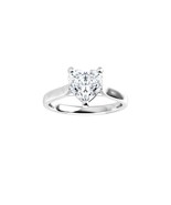 Heart Natural Mined Diamond Ring 14k White Gold (2.01 Ct D VS1 Clarity) GIA - $41,463.03 CAD
