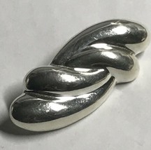 Neat Old Vtg &quot;Puffy Swirls&quot; MEXICAN/MEXICO &quot;Bar&quot; BROOCH/PIN, Signed &quot;925 Co&quot; - £31.84 GBP