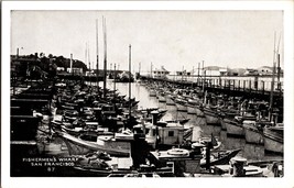 Fishermen&#39;s Wharf San Francisco California Vintage Postcard Fishing Boats - £4.35 GBP