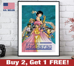3x3 Eyes Poster 18&quot; x 24&quot; Print Anime Retro 80s 90s Manga Wall Art Decor 3 - £10.53 GBP