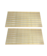 NEW Slatwall Easy Panels, Set of 2 PIECES, 2&#39; H x 4&#39; W Maple w/ metal in... - $141.76