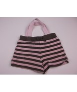 HANDMADE UPCYCLED KIDS PURSE NEOPOLITAN STRP SHORTS 12X8 IN UNIQUE ONE O... - £2.35 GBP