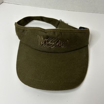 Vintage Mossimo Brown Visor Hat Cap Embroidered Logo 90&#39;s Adjustable - £11.29 GBP