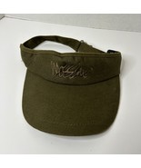 Vintage Mossimo Brown Visor Hat Cap Embroidered Logo 90&#39;s Adjustable - £11.19 GBP