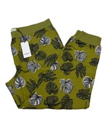 Goodfellow &amp; Co Joggers Mens XL Green Botanical Tropical Fleece Casual B... - $247.22 MXN