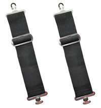 Set of 2 Horse Blanket Sheet Elastic Belly Surcingle Extenders Black 403... - $16.82