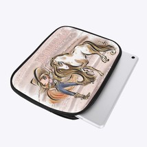 iPad Sleeve - Howdy, Cowgirl and Horse, Red Hair Brown Eyes - £25.53 GBP