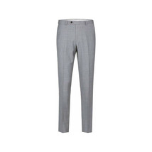 Men Renoir Flat Front Pants 100% Soft Wool Super 140s Classic Fit 508-5 Lt Gray image 2