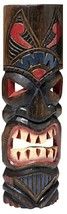 20&quot; Handmade Tiki Mask Hawaiian Tahitian Polynesian Wall Art Tribal Bar Tropical - £19.73 GBP