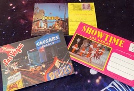 Lot Set Of 3 Vintage Postcard Folders 2 Las Vegas NV &amp; 1 Reno Nevada - £5.22 GBP