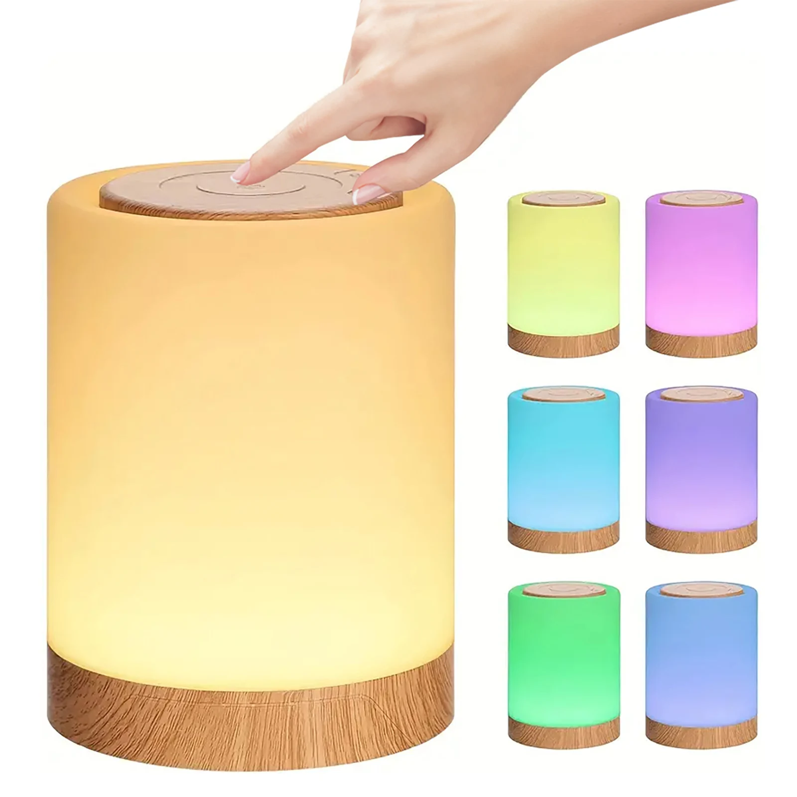 Ortable bedside table lamp room decorating items usb rechargeable tabletop lighting for thumb200