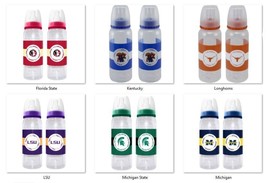 NCAA 2-Pack 9 oz Baby Bottle Set by Baby Fanatic -Select- Team Below - £10.27 GBP+
