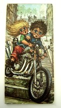  Vintage French  Michel Thomas Big Eye Motorcycle Print - £15.97 GBP