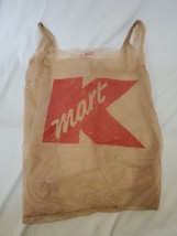 VINTAGE KMart Brown Plastic Shopping Bag - $14.84