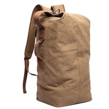 DB26 KAKA Pure Cotton Canvas Backpacks Large Backpack Duffel Bags Bucket Bags Cu - £116.60 GBP