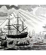 Greenland Whaling Fishery 1926 Nautical Antique Print Whale Hunting DWW4B - $34.17 CAD