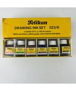 Vintage Pelikan Drawing Ink Set - 523/6 No 9063 - Made in Germany - £23.36 GBP