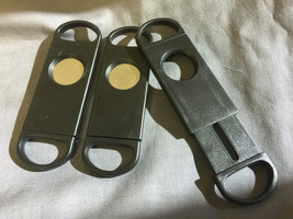 Set of 3 Plastic Guillotine Single Blade Cigar Cutter 2.3 cm Diameter - $9.85