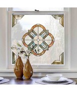 12 in. x 12 in. Newport Amber Medallion Decorative Window Film - $31.72 CAD