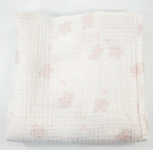 Swaddle Designs Butterfly Polka Dot Pink Blanket Cotton Muslin Soft Secu... - £10.34 GBP