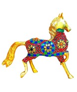 Brass Horse Figurine Running Horse Showpiece bring Health Peace &amp; Happin... - $244.49 CAD