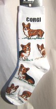 Adult Medium WELSH CORGI Dog Breed Poses Footwear Dog Socks 6-11 - £9.56 GBP