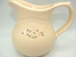 Creamer Remembrance by PFALTZGRAFF Heigth 4 1/4 in Pink/Peach/White Flowers USA - £8.52 GBP