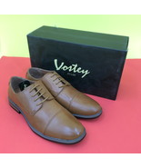 VOSTEY Men&#39;s Dress Oxford Derby Shoes for Men Business Brown BMY639 Size... - £15.50 GBP