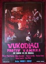 1968 Original Movie Poster La marca del Hombre Lobo Frankenstein&#39;s Bloody Terror - £36.67 GBP