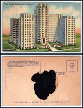 LOUISIANA Postcard - New Orleans, New Charity Hospital N56  - £2.42 GBP