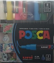 uni POSCA PC-3M Water-Based Paint Markers, Reversible Fine Tip, 0.9-1.3 mm, Asso - £24.90 GBP