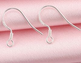 10/20/50 Pieces Genuine French 925 Sterling Silver Earring Findings Hook... - $49.67 MXN+