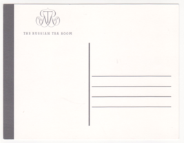 Vtg Postcard-The Russian Tea Room-New York City NY-Art Card-6x4 Chrome-NY1 - £18.39 GBP