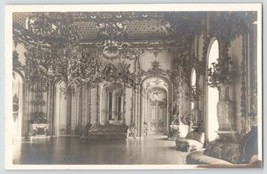 Vintage Real Picture Postcard Floral Architecture Room RPPC International - £14.41 GBP