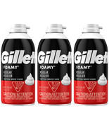 Pack of (3) New Gillette Foamy Shaving Cream, Regular, 11 Oz - $48.96 CAD