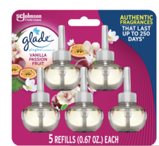 Glade PlugIns Scented Oil Refill, Vanilla Passionfruit, Pack of 5 - £18.34 GBP