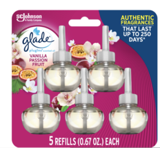 Glade PlugIns Scented Oil Refill, Vanilla Passionfruit, Pack of 5 - £18.18 GBP