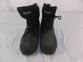 THINSULATE EXPLORERS HEAVY DUTY MENS BOOTS black SZ 9 used/ preowened 11... - $24.29