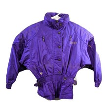 Womens Purple Retro Descente Ski Snow Jacket Size 6 (about Large) Coat - $85.30